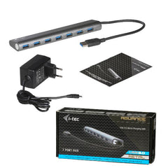 HUB USB 3.0 metallo a 7 Porte con Alimentatore