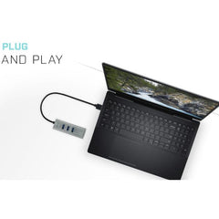 HUB USB-A 3.0 a 3 Porte USB-A 3.0 + 1x RJ45 Ethernet