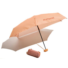 MUITOMAS - Ombrello pieghevole con custodia peach fuzz