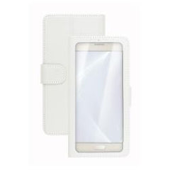 UNICA VIEW - Custodia universale con display a vista, funzione stand compatibile con gli smartphone da 4.5" a 5" dimensione display