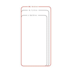 UNICA VIEW - Custodia universale con display a vista, funzione stand compatibile con gli smartphone da 5" a 5.5" dimensione display