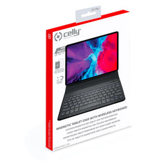 UNIMAGTPRO - Custodia universale a libro magnetica di colore nero con Tastiera Wireless magnetica compatibile con i Tablet fino a 11" dimensione display