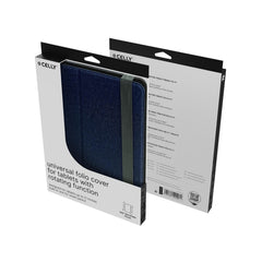 UNIROTTAB11 - Custodia a libro universale di colore blu con rotazione a 360° compatibile con Tablet fino a 11" dimensione display