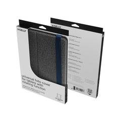 UNIROTTAB11 - Custodia a libro universale di colore blu con rotazione a 360° compatibile con Tablet fino a 11" dimensione display