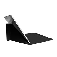UNISTICKT13 - Custodia a libro in pelle sintetica con attacco Tablet tramite adesivo 3M di colore nero compatibile con Tablet fino a 13" dimensione display