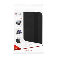 UNITAB - Custodia universale a libro con banda di chiusura elastica compatibile con i Tablet fino a 8" dimensione display