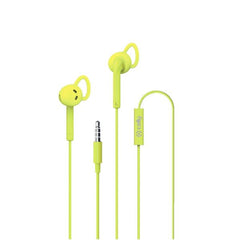 UP400ACT - Auricolare a filo stereo con jack 3,5mm a goccia, remote control e microfono integrato, comodi archetti, lunghezza cavo 1.2 mt, studiato per lo sport