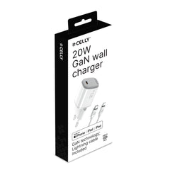 UPTC1USBC20WCTL - 20W GaN Wall Charger + USB-C to Lightning cable [UPTC COLLECTION]