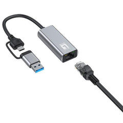 LEVELONE USB-0423 - ADATTATORE DI RETE 2.5 GIGABIT 2-in-1 USB-C/A