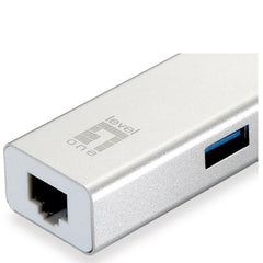 LEVELONE USB-0504 - ADATTATORE DI RETE USB-C GIGABIT+ HUB 3-PORTE USB 3.0