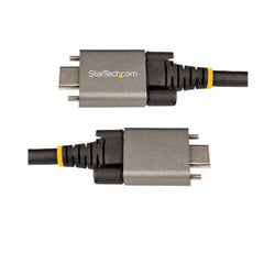 Cavo USB-C con viti di bloccaggio laterali da 1m - Cavo da USB-C a USB- C certificato USB-IF 10Gbps - Cavo USB-C 3.1/3.2 Gen 2 - 100W (5A) PD - Supporta DP Alt Mode - Cavo dati e d