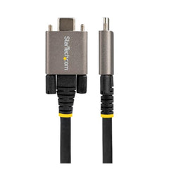 Cavo USB-C con viti di bloccaggio laterali da 50cm - Cavo da USB-C a USB- C certificato 10Gbps - Cavo USB-C 3.2 Gen 2 - 100W (5A) PD - Supporta DP Alt Mode - Cavo dati e di ricaric