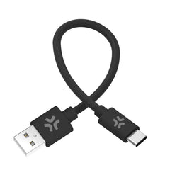 USBAUSBCCOT30 - Cavo USB-A a USB-C, lunghezza 30 centimetri, potenza massima 60 Watt, realizzato in cotone intrecciato