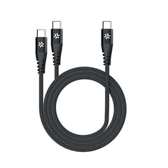 USBC2USBC - Cavo USB-C input a 2 porte USB-C output, lunghezza 1.3 metri, potenza massima 100 Watt, Power Delivery [POWER DELIVERY]