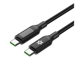 USBCUSBC100WLED - Cavo USB-C a USB-C, lunghezza 2 metri, potenza massima 100 Watt, Indicatore LED, Power Delivery, materiale nylon [POWER DELIVERY]
