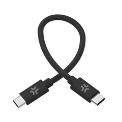 USBCUSBCCOT30 - Cavo USB-C a USB-C, lunghezza 30 centimetri, potenza massima 60 Watt, realizzato in cotone intrecciato [POWER DELIVERY]