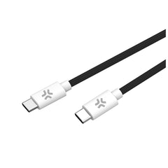 USBCUSBCCOTT - Cavo USB-C a USB-C, lunghezza 1.5 metri, potenza massima 60 Watt, realizzato in tessuto intrecciato [POWER DELIVERY]
