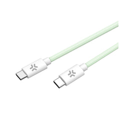 USBCUSBCCOTT - Cavo USB-C a USB-C, lunghezza 1.5 metri, potenza massima 60 Watt, realizzato in tessuto intrecciato [POWER DELIVERY]