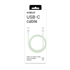USBCUSBCCOTT - Cavo USB-C a USB-C, lunghezza 1.5 metri, potenza massima 60 Watt, realizzato in tessuto intrecciato [POWER DELIVERY]