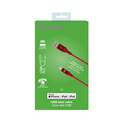 USBLIGHTCOL3M - Cavo USB-A a Lightning, lunghezza 3 metri, potenza massima 12 Watt, Certificazione "MFI"