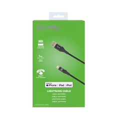USBLIGHTCOLOR - Cavo USB-A a Lightning, lunghezza 1 metro, potenza massima 12 Watt, Certificazione "MFI"