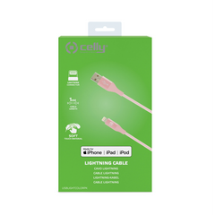 USBLIGHTCOLOR - Cavo USB-A a Lightning, lunghezza 1 metro, potenza massima 12 Watt, Certificazione "MFI"
