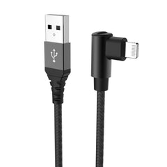 USBLIGHTLSH - Cavo USB-A a Lightning, lunghezza 1 metro, potenza massima 12 Watt, Certificazione "MFI". connettore a L