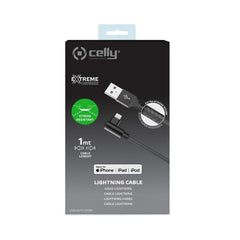 USBLIGHTLSH - Cavo USB-A a Lightning, lunghezza 1 metro, potenza massima 12 Watt, Certificazione "MFI". connettore a L