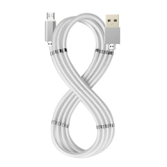USBMICROMAG - Cavo USB-A a Micro Usb, lunghezza 1 metro, potenza massima 12 Watt, dotati di magneti per avvolgerlo