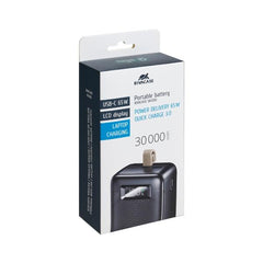 Battery Bank con LCD 30.000 mAh PD 65W per Laptop Nera