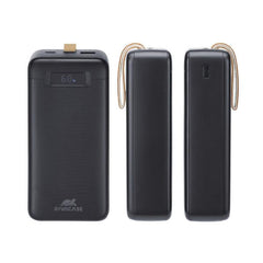 Battery Bank con LCD 30.000 mAh PD 65W per Laptop Nera