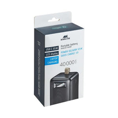 Battery Bank con LCD 40.000 mAh PD 65W per Laptop - Nera