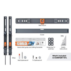 Serie COMFORT- TVM 3613 Staffa inclinabile per TV da 40 a 77 pollici