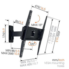 SERIE M - MA 3030 Girevole, 32-65"