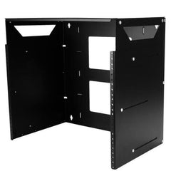Armadio Rack per Montaggio a Parete con Ripiano Incorporato 8U 19" - Server rack Open Frame con profondità regolabile - Quadro Rack Dati a 2 montanti per apparecchiature AV/Telecom