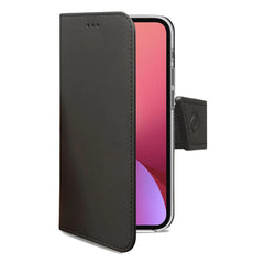 WALLY - Custodia a libro in pelle sintetica con chiusura flap magnetico, slot per carte e funzione stand colore nero compatibile con Xiaomi 12/ 12S/ 12X
