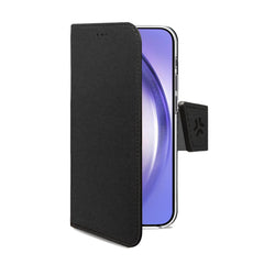 WALLY - Custodia a libro in pelle sintetica con chiusura flap magnetico, slot per carte e funzione stand compatibile con Samsung Galaxy A55 5G/ Galaxy A55 5G Enterprise Edition