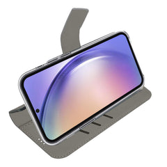 WALLY - Custodia a libro in pelle sintetica con chiusura flap magnetico, slot per carte e funzione stand compatibile con Samsung Galaxy A55 5G/ Galaxy A55 5G Enterprise Edition