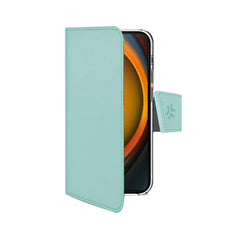 WALLY - Custodia a libro in pelle sintetica con chiusura flap magnetico, slot per carte e funzione stand colore verde compatibile con Apple iPhone 16 [IPHONE 16 CASES]