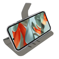WALLY - Custodia a libro in pelle sintetica con chiusura flap magnetico, slot per carte e funzione stand colore nero compatibile con Google Pixel 9 Pro XL