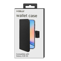 WALLY - Custodia a libro in pelle sintetica con chiusura flap magnetico, slot per carte e funzione stand perSamsung Galaxy A36 5G/ Galaxy A36 5G Enterprise Edition