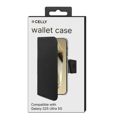 WALLY - Custodia a libro in pelle sintetica con chiusura flap magnetico, slot per carte e funzione stand per Samsung Galaxy S25 Ultra 5G/ Galaxy S25 Ultra 5G Enterprise Edition