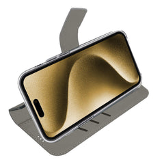 WALLY - Custodia a libro in pelle sintetica con chiusura flap magnetico, slot per carte e funzione stand colore nero compatibile con Apple iPhone Air [IPHONE 17 CASES]