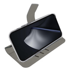 WALLY - Custodia a libro in pelle sintetica con chiusura flap magnetico, slot per carte e funzione stand colore nero compatibile con Xiaomi 15T