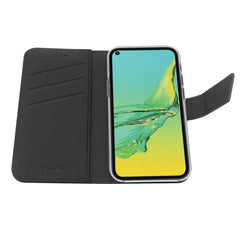 WALLY - Custodia a libro in pelle sintetica con chiusura flap magnetico, slot per carte e funzione stand colore nero per Samsung Galaxy A32 5G/ Galaxy A32 5G Enterprise Edition