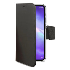 WALLY - Custodia a libro in pelle sintetica con chiusura flap magnetico, slot per carte e funzione stand colore nero compatibile con Oppo Find X3 Lite 5G/ Reno 5 5G