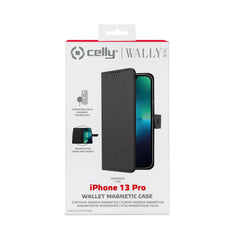 WALLYMAG - Custodia a libro in pelle sintetica compatibile con la tecnologia Magsafe per Apple iPhone 13 Pro