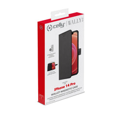 WALLYMAG - Custodia a libro in pelle sintetica compatibile con la tecnologia Magsafe per Apple iPhone 14 Pro
