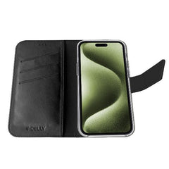 WALLYMAG - Custodia a libro in pelle sintetica compatibile con la tecnologia Magsafe per Apple iPhone 17 [IPHONE 17 CASES]