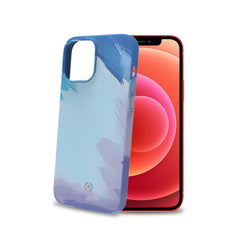 WATERCOLOR - Cover multicolore in TPU con finitura soft touch, bordi anti-scivolo compatibile con Apple iPhone 13